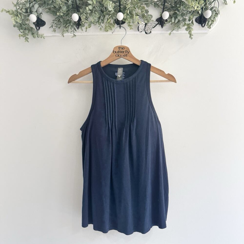 Shebird Navy The Pintuck Padded Tank Size 5 KD M/L